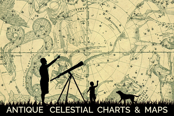 Antique Celestial Charts & Maps