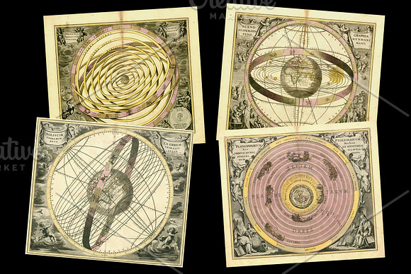 Antique Celestial Charts & Maps in Textures - product preview 2