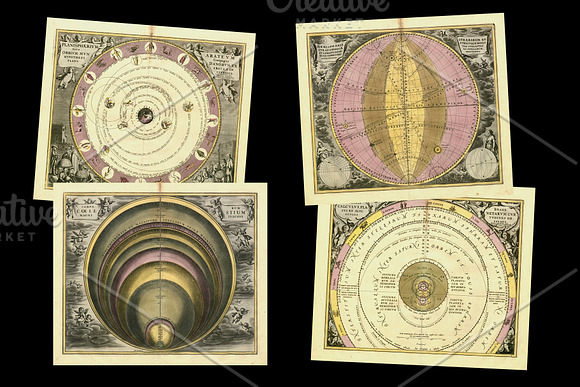 Antique Celestial Charts & Maps in Textures - product preview 4