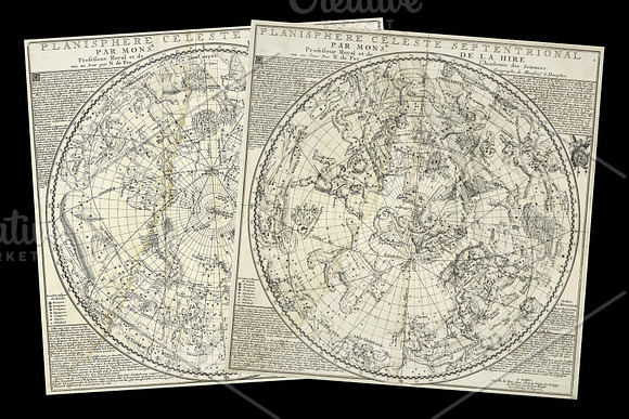 Antique Celestial Charts & Maps in Textures - product preview 14