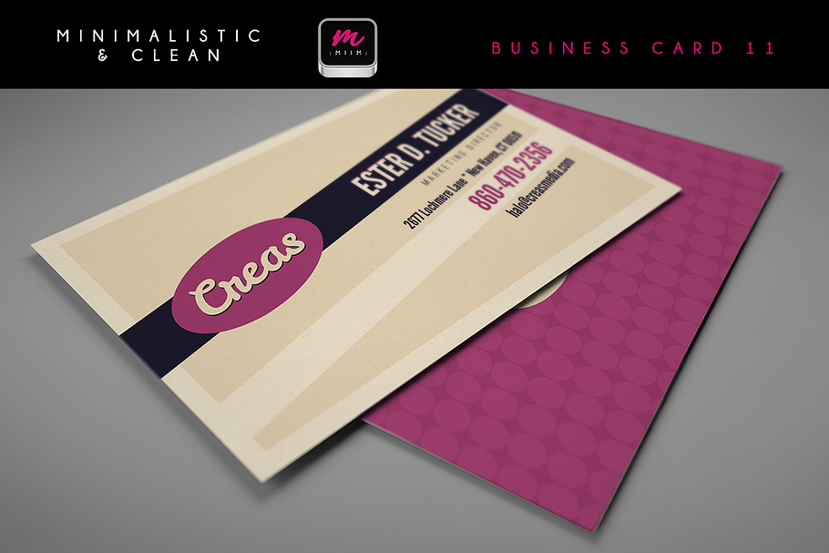 Clean Business Card Template 05 in Business Card Templates - product preview 8