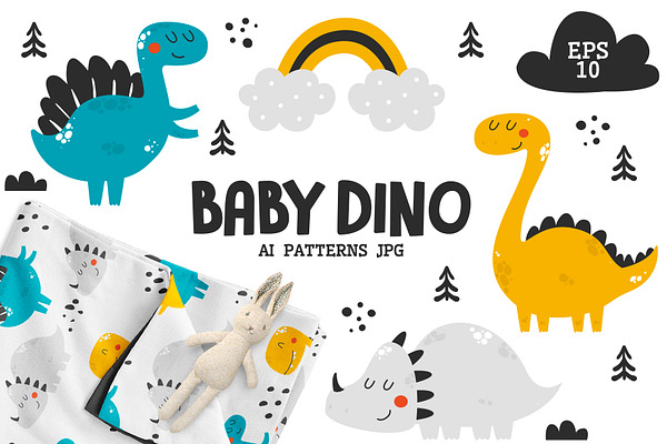 Baby Dinosaurs - Cute Characters