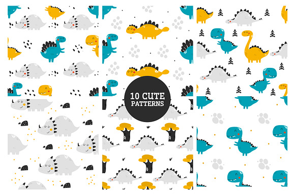 Baby Dinosaurs - Cute Characters in Illustrations - product preview 3