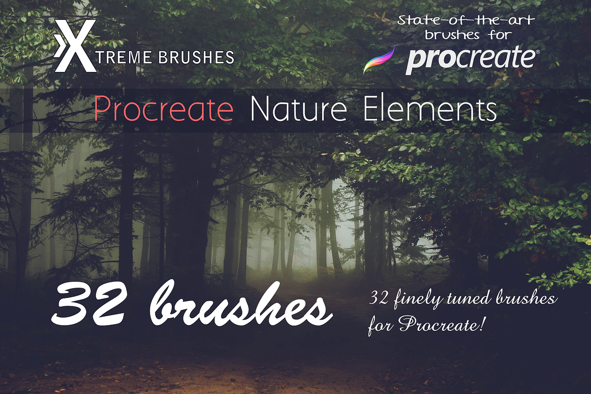 Procreate Nature Elements in Photoshop Brushes - product preview 8