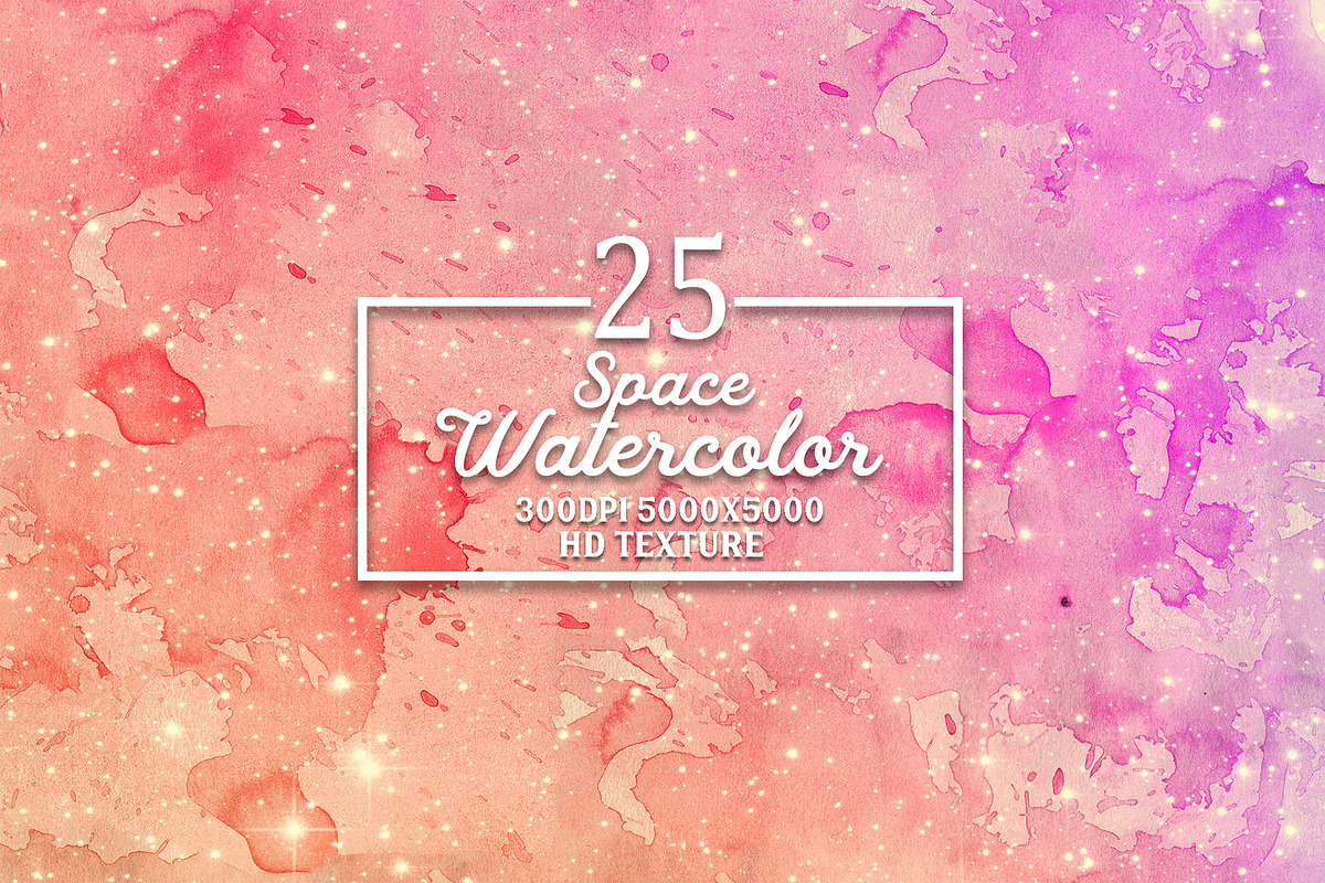 25 Galaxy watercolor background in Textures - product preview 8