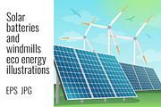 Solar batteries and windmills