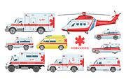 Ambulance car vector emergency