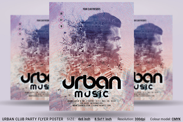 Urban Club Party Flyer Poster