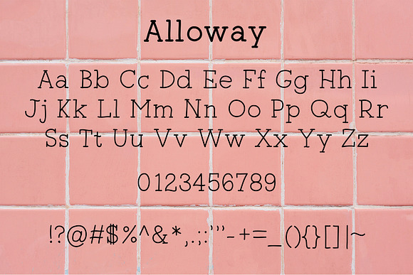 Alloway | Monoweight Serif Font in Slab Serif Fonts - product preview 2
