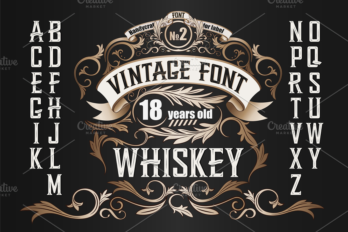 Whiskey OTF label font in Display Fonts - product preview 8