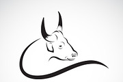 Vector of a bull design. Wild Animal