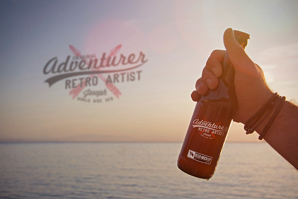 Beach Beer Horizon | Logo in Product Mockups - product preview 1