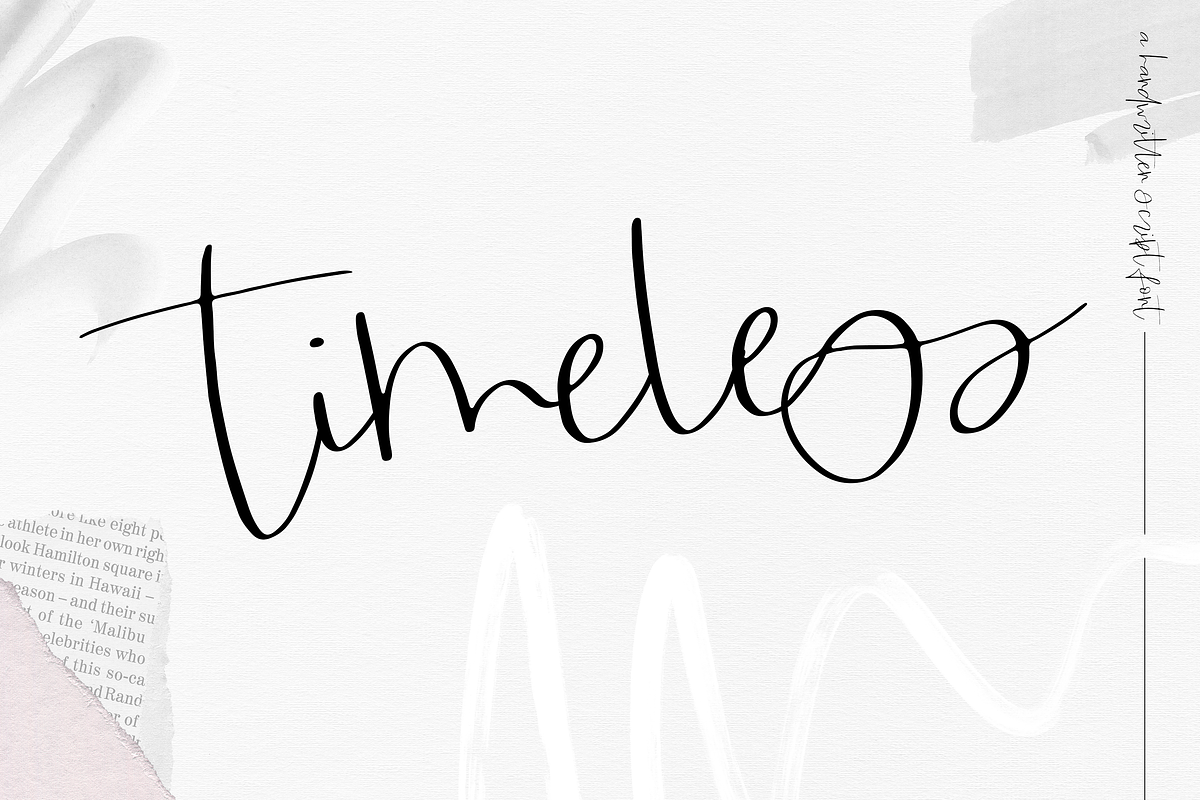 Timeless - Handwritten Script Font in Script Fonts - product preview 8