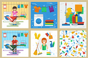 Six concept for cleaning service