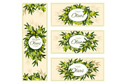 Extra virgin olive oil banners