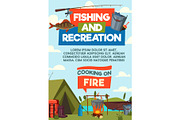 Fishing and recreaton poster