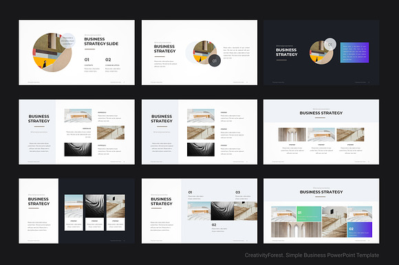 Simple Business PowerPoint Template in PowerPoint Templates - product preview 4