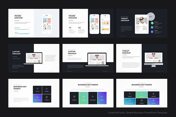 Simple Business PowerPoint Template in PowerPoint Templates - product preview 7