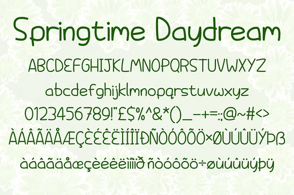 Springtime Daydream in Display Fonts - product preview 1