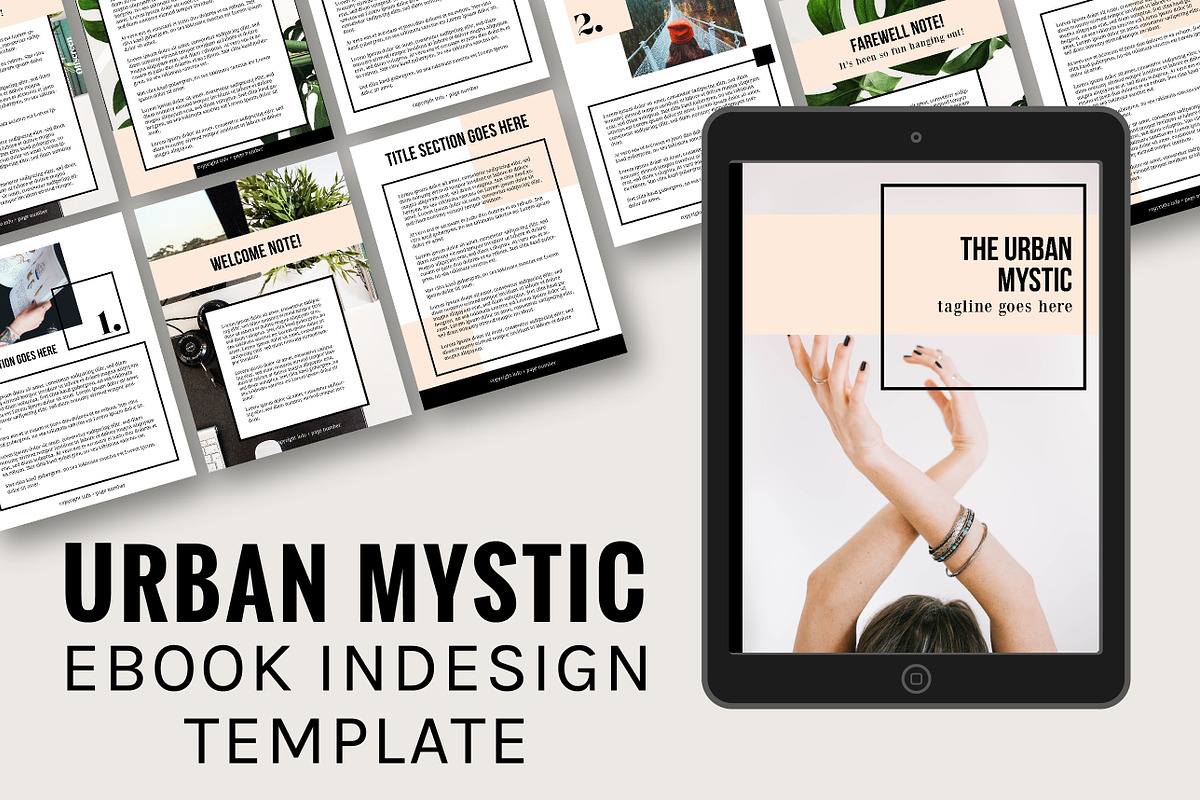 Urban Mystic Ebook InDesign Template in Presentation Templates - product preview 8