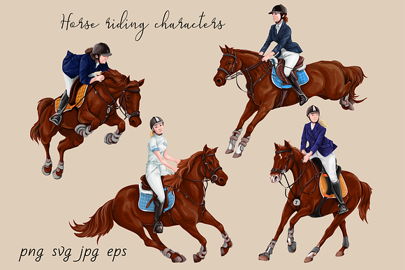 Horse Riding in Illustrations - product preview 1