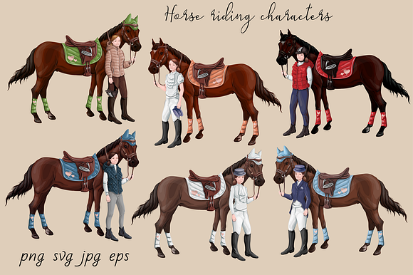 Horse Riding in Illustrations - product preview 2