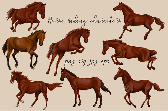 Horse Riding in Illustrations - product preview 4