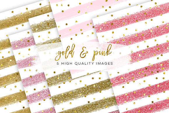 Blush Pink Digital Paper in Illustrations - product preview 1