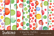 Watercolor Dots Background