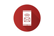 Smartphone incoming message icon
