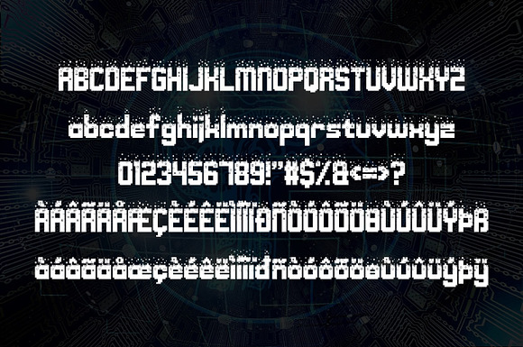 Nightmare Codehack in Display Fonts - product preview 1