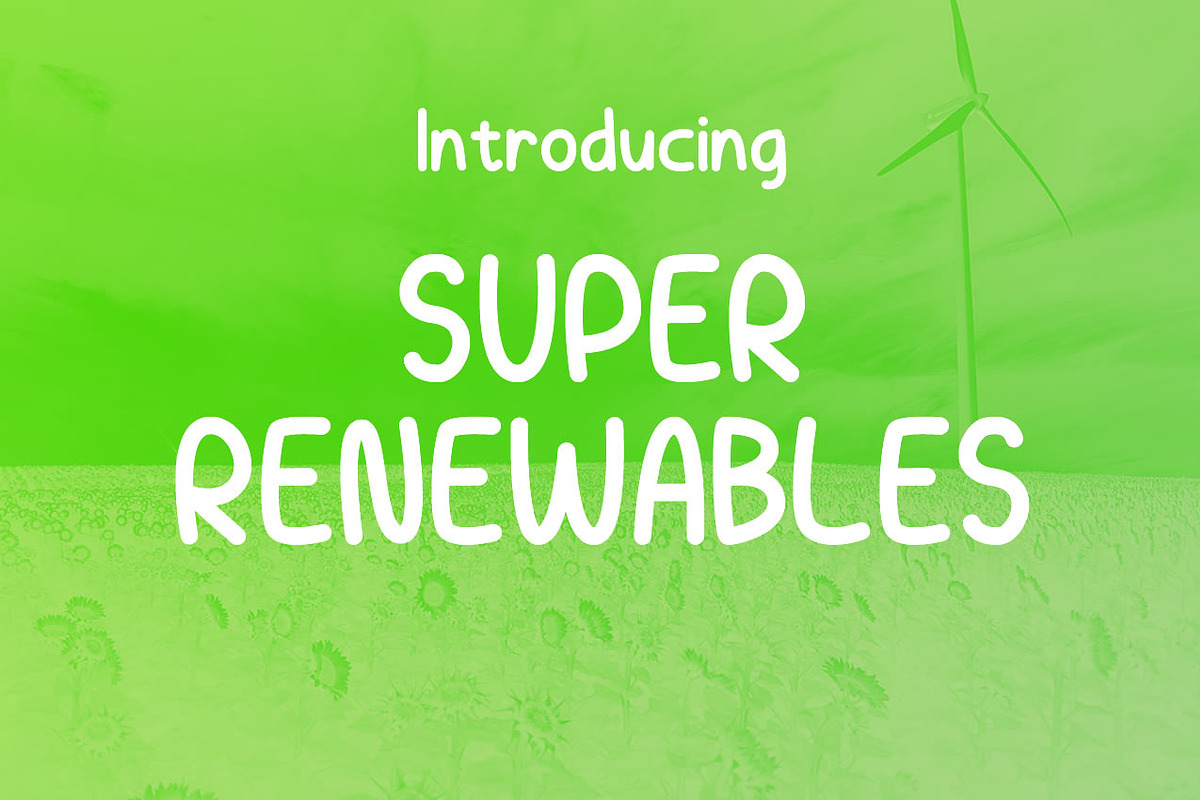Super Renewables in Display Fonts - product preview 8