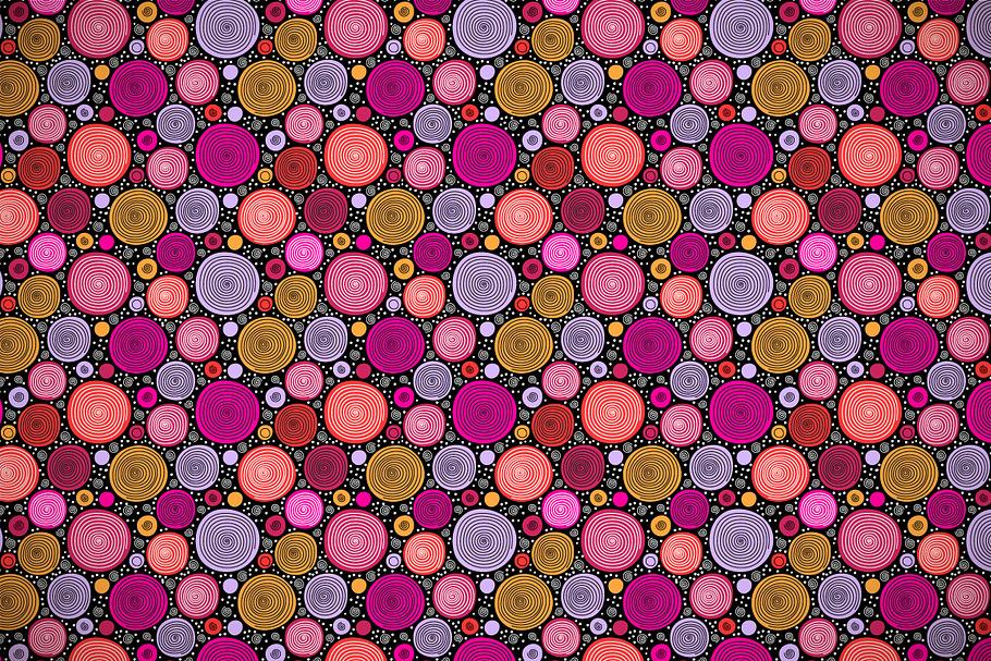 Colorful circles seamless pattern in Patterns - product preview 8