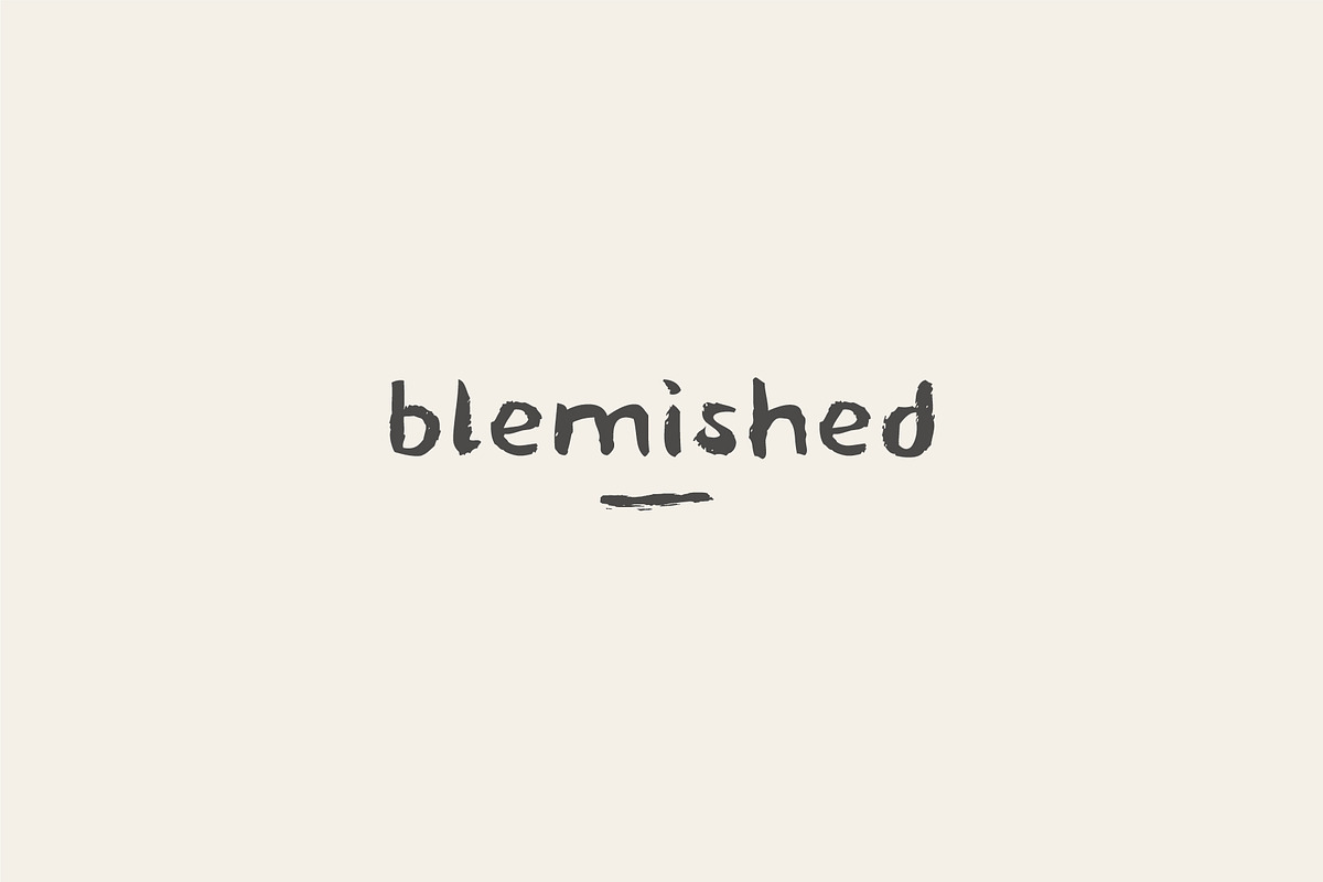 Blemished // brush font in Script Fonts - product preview 8
