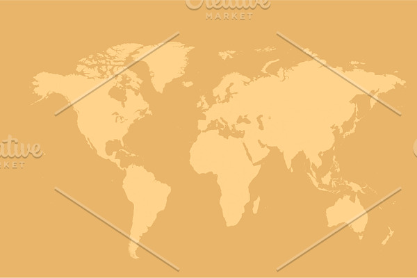 World map cream vector background