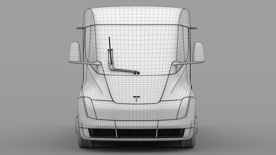 Tesla Semi 4axis 2018 in Vehicles - product preview 17
