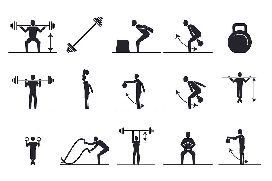 Fitness Icon Set