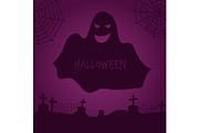 Ghost silhouette. Halloween