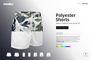 Women’s Polyester Shorts Mockup Set