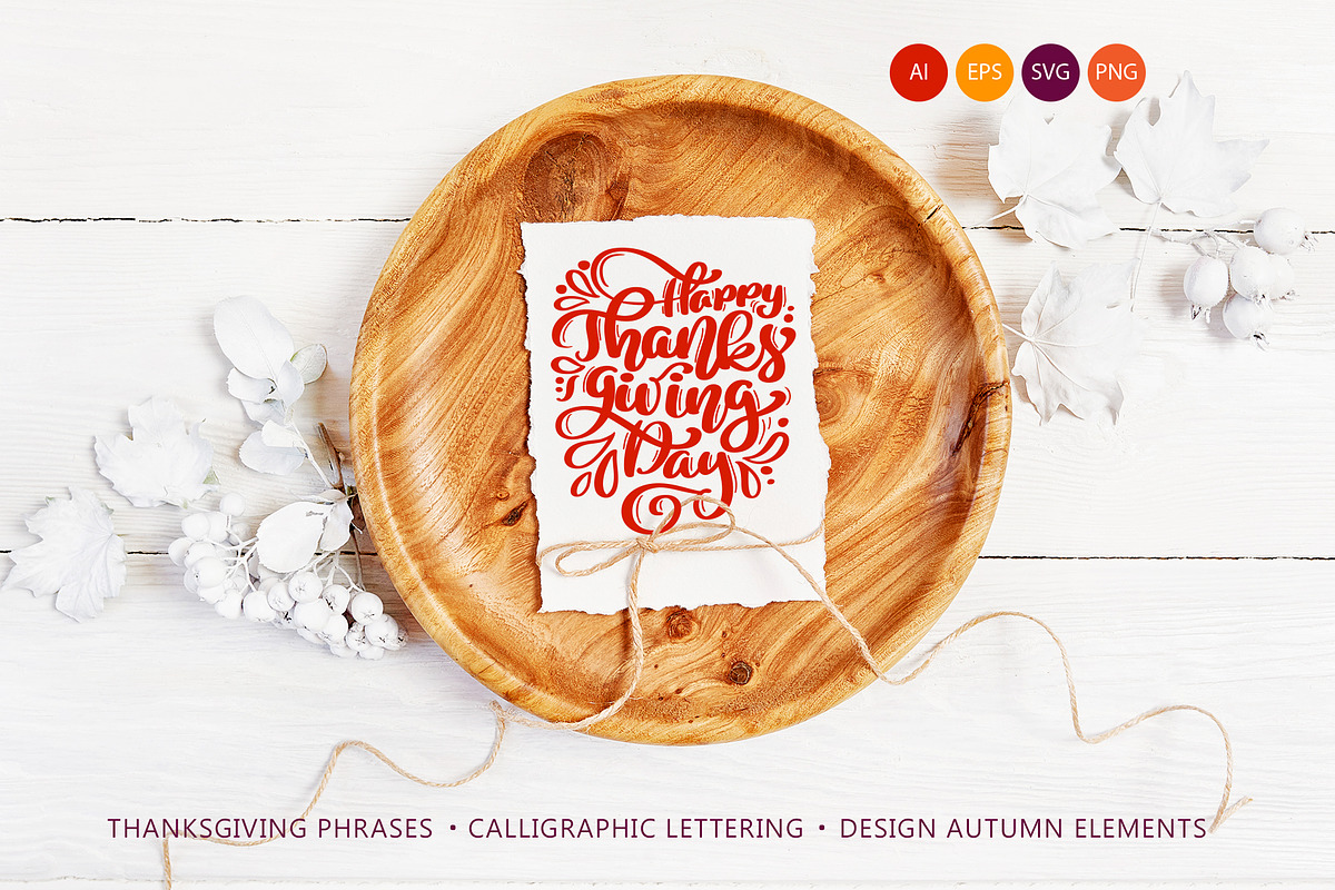 Happy Thanksgiving Vector Pack in Objects - product preview 8