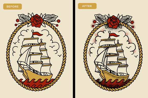 Drunk Sailor Procreate Stipple Brush in Photoshop Brushes - product preview 1