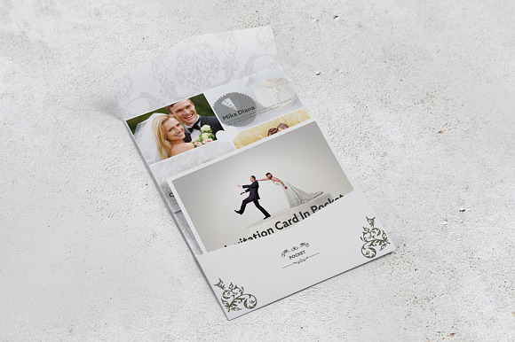 Pocket Invitation Envelope MockUps in Print Mockups - product preview 1