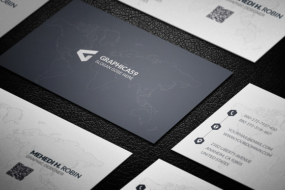 Simple Business Card Design vol-01 in Business Card Templates - product preview 4