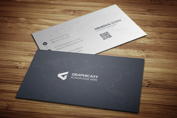 Simple Business Card Design vol-01 in Business Card Templates - product preview 5