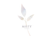 MISTY - Floral Graphics and Monogram