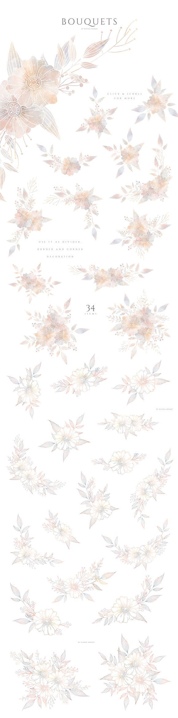 MISTY - Floral Graphics and Monogram in Illustrations - product preview 3