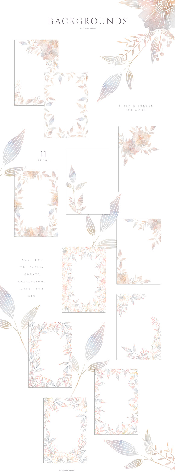 MISTY - Floral Graphics and Monogram in Illustrations - product preview 4