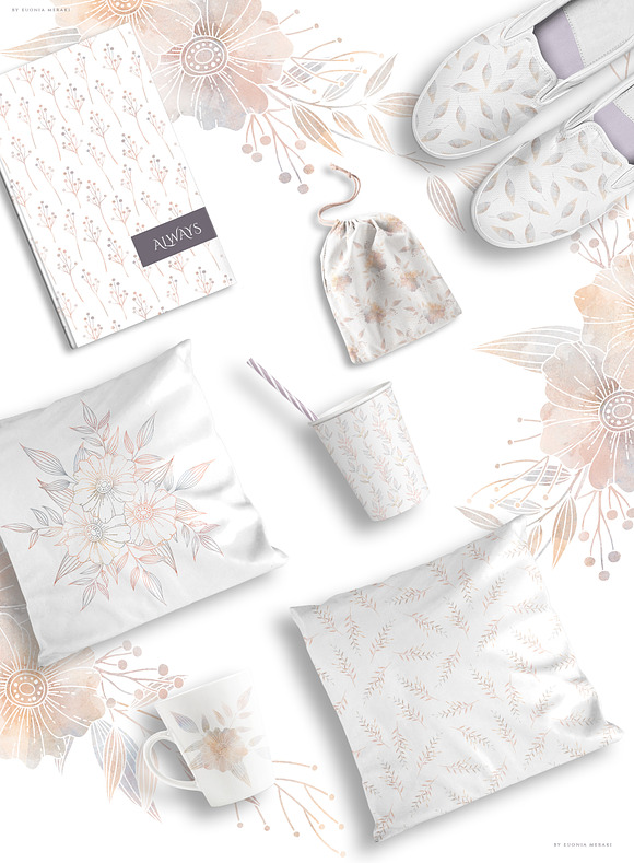MISTY - Floral Graphics and Monogram in Illustrations - product preview 10