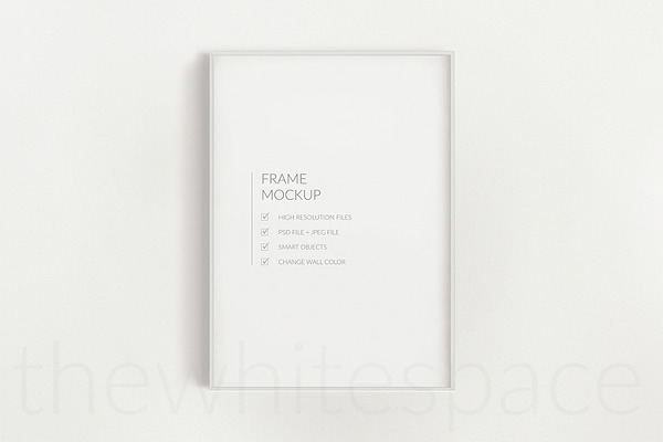 Thin White Frame Mockup