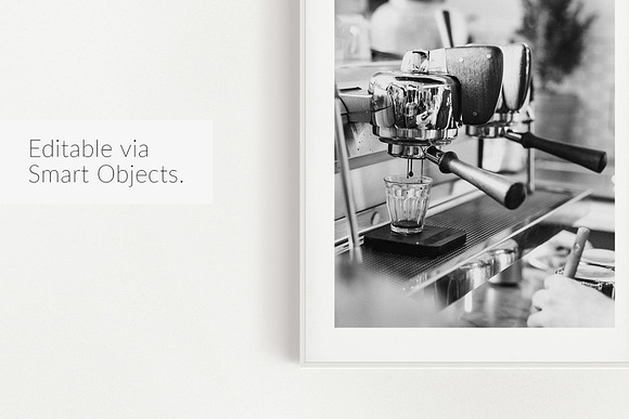 Thin White Frame Mockup in Graphics - product preview 1
